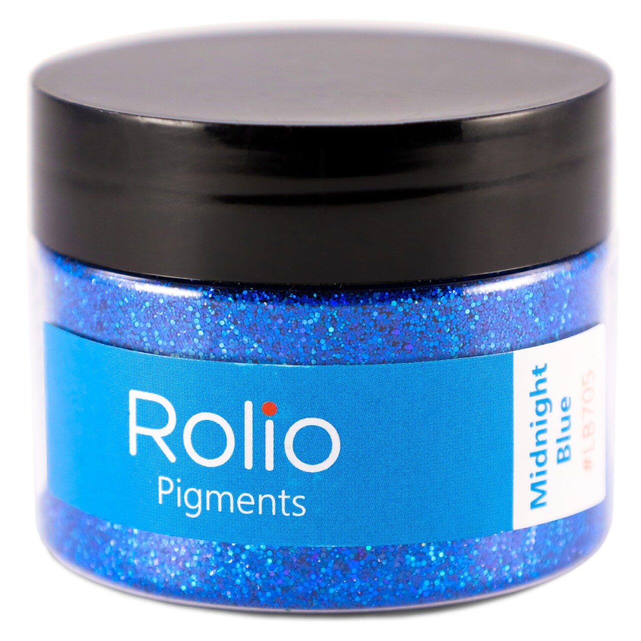 Rolio - 1 Jar Vibrant Holographic Glitter (Midnight Blue) - 1 oz